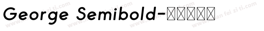 George Semibold字体转换